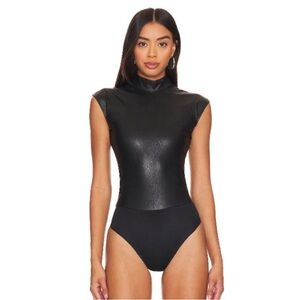 Spanx leather Bodysuit